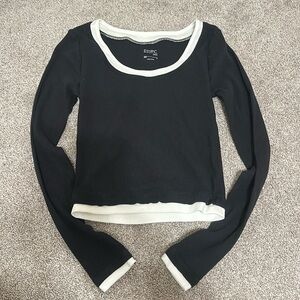 Pacsun white and black long sleeve